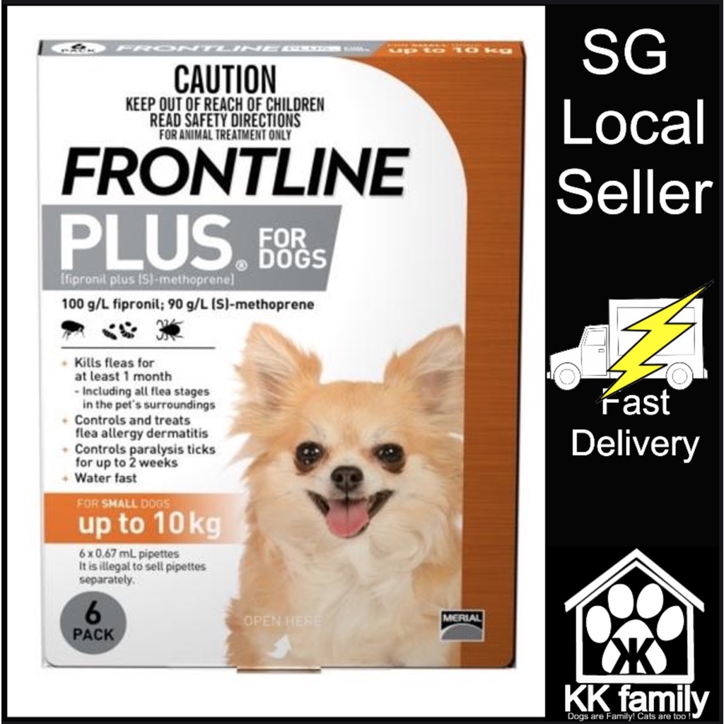 pet 6 doses pack Frontline plus for dogs up to 10kg. Shopee