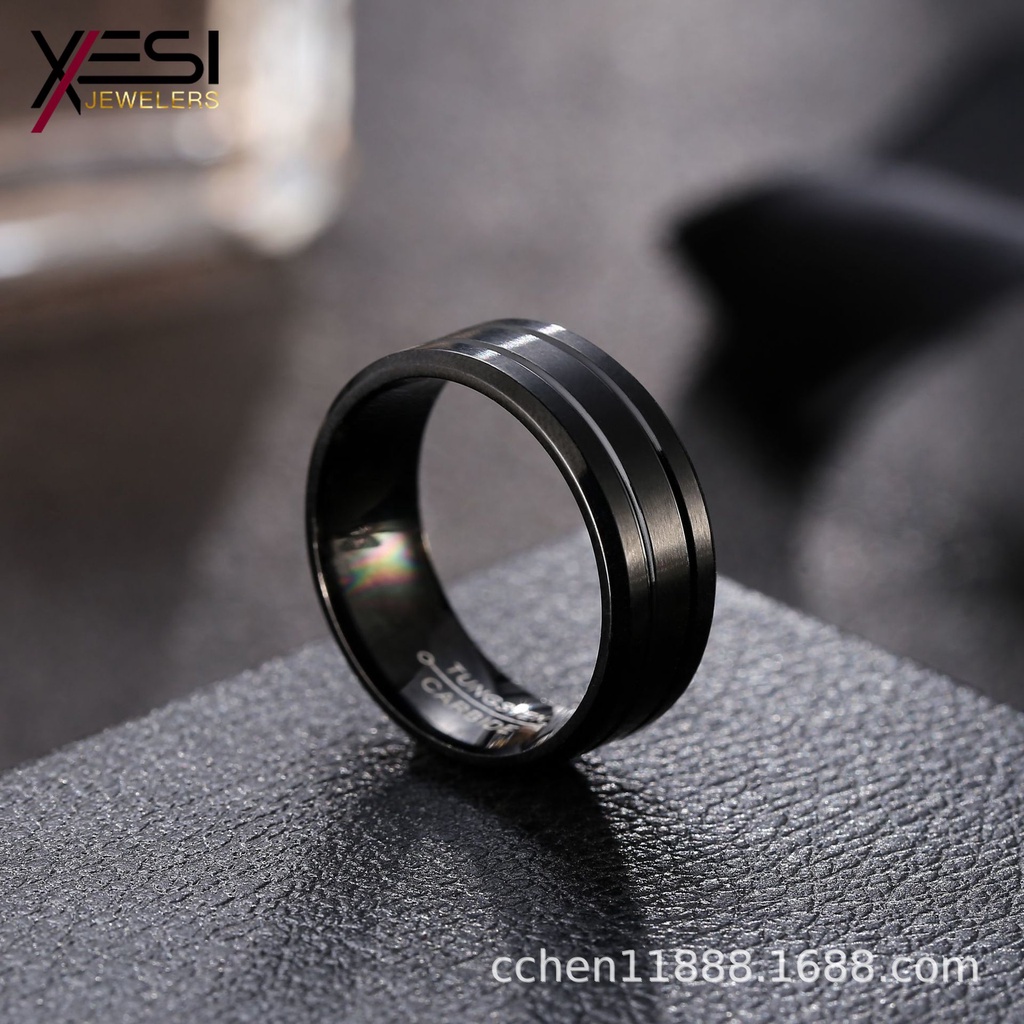 Mens black hot sale rings cheap