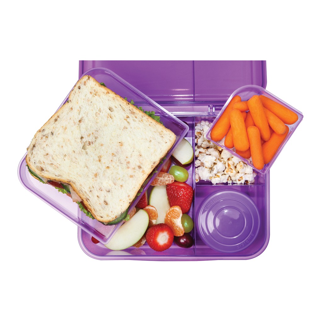 1.65L Bento Cube with Yogurt Pot