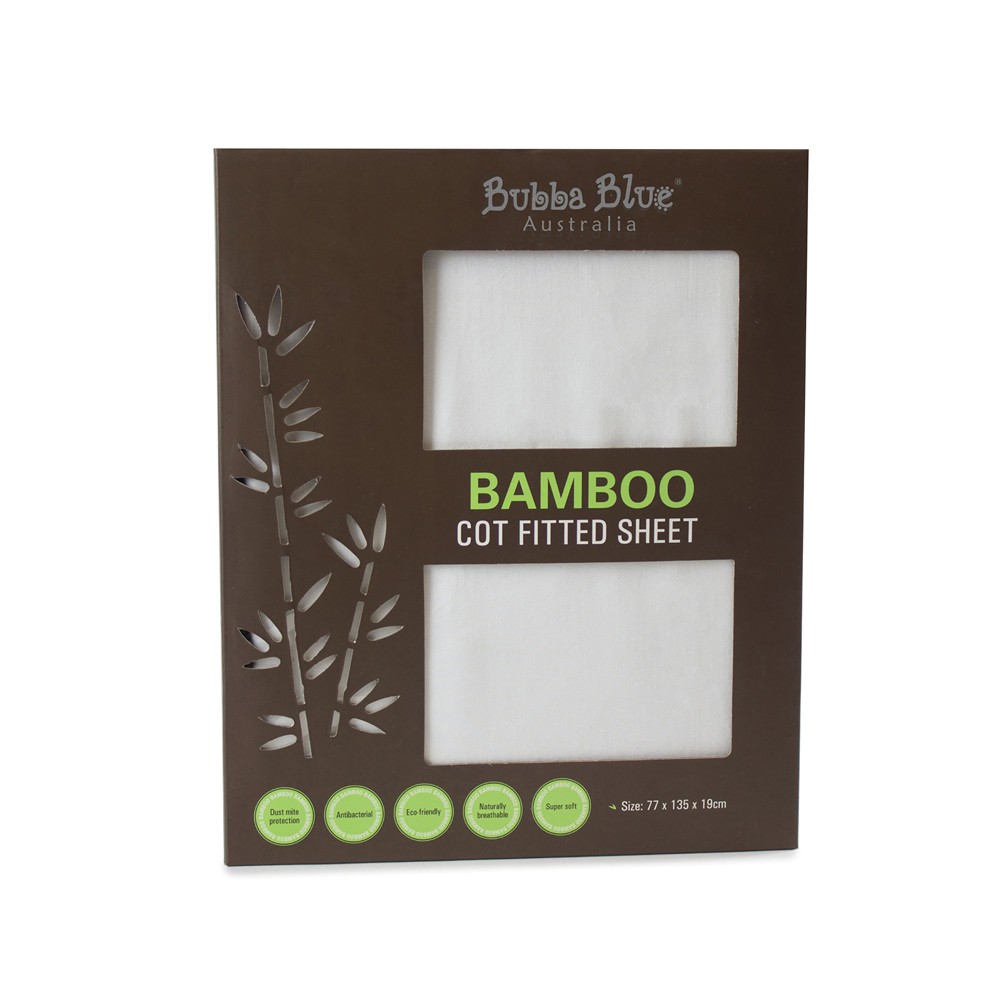 Bubba blue fitted cot sheet online