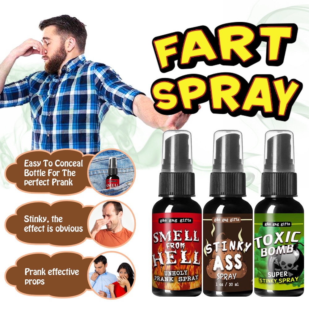 30ml Fart Spray Prank Joke Plastic Fart Gag Spray Party Supplies