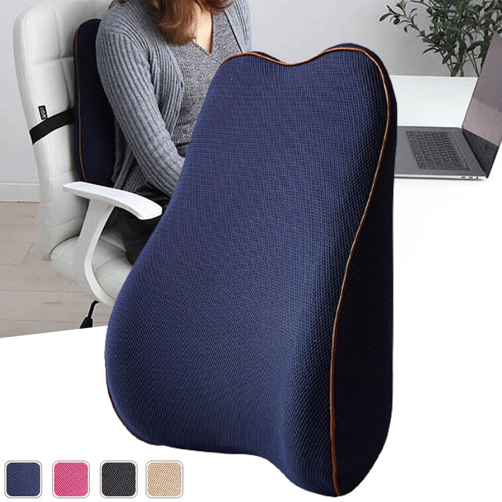 Memory foam lumbar 2024 support back cushion