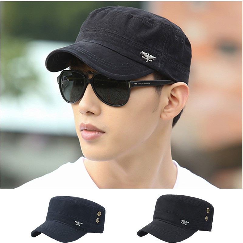 Cap with flat hot sale top