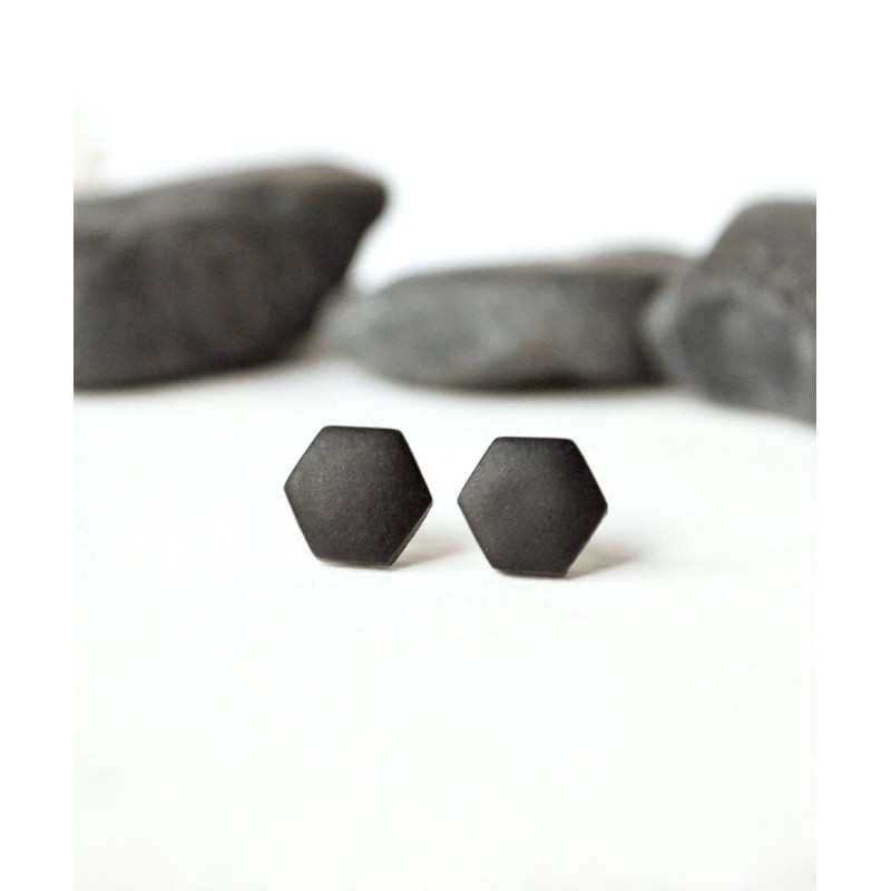 Pure on sale black studs