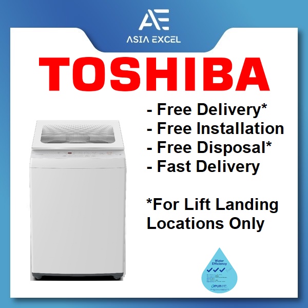 TOSHIBA AW-K801AS / AW-M901BS WHITE 7KG / 8KG TOP LOAD WASHING MACHINE