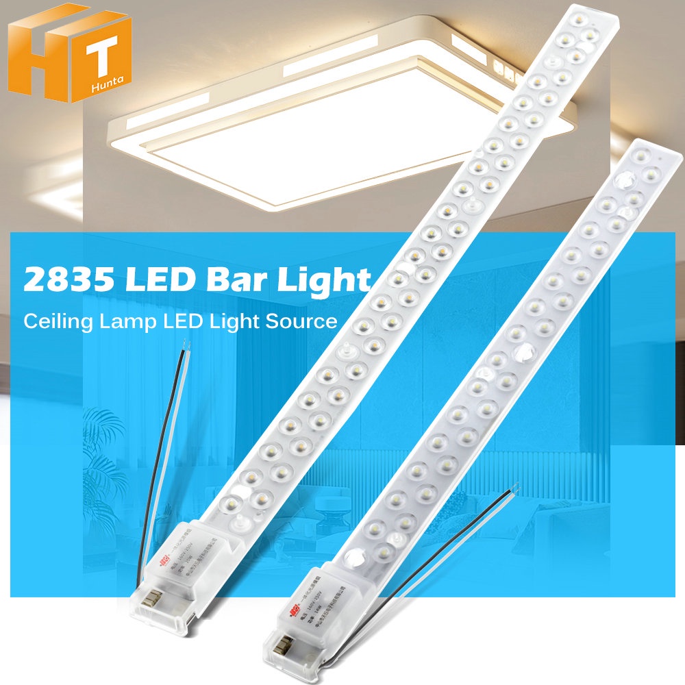 5-10pcs LED Bar Light 220V High Brightness 8W 50cm 30cm 72LEDs 2835 LED  Rigid Strip Energy Save LED Fluorescent Kitchen Tubes