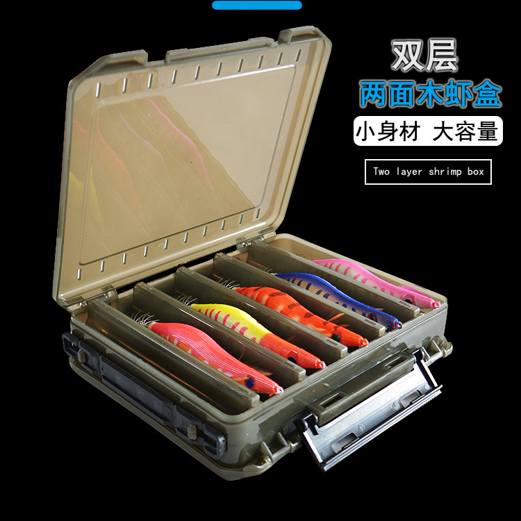 Fishing Box for Baits Double Sided Plastic Lure Boxes Fly Fishing Tackle  Storage Box Supplies Accessories 