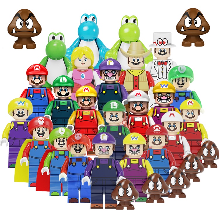 Mario mini figures online lego