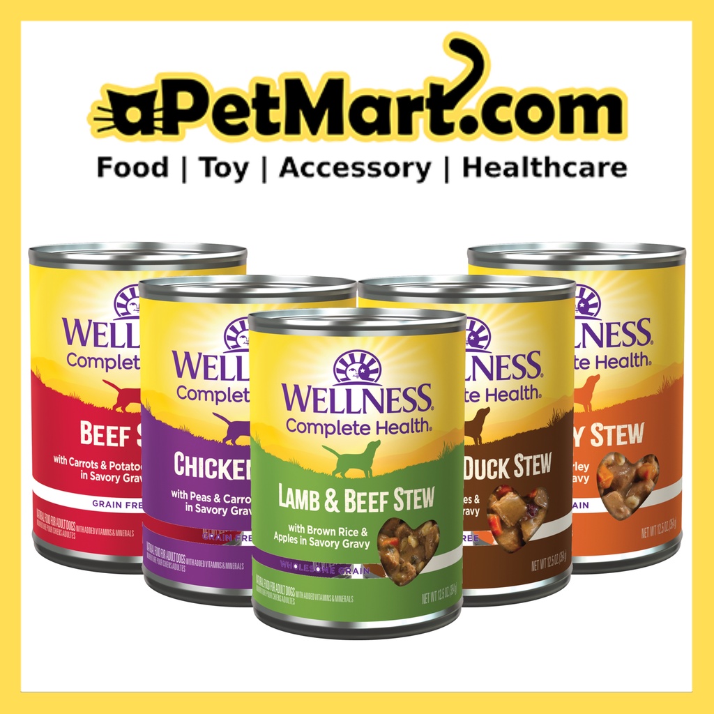 Wellness Stew Wet Canned Dog Food 12.5oz 6 Flavors Can Shopee