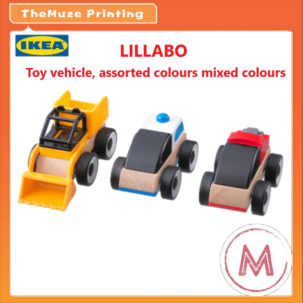 IKEA LILLABO Toy vehicle, assorted colours mixed colours