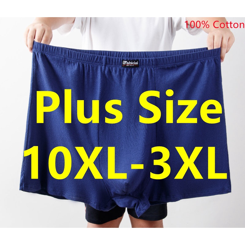 Jumbo Size 13XL 12XL 200KG Men Boxers 10XL 8XL High Waisted Loose Cotton  Underpants Male Underwear Red Black Oversized Panties - AliExpress