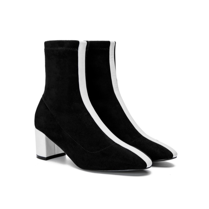 E.H Single Striped down Boots Ladies Boots in Black Shopee Singapore