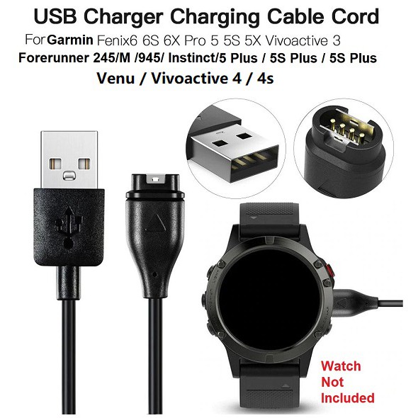 Garmin charging cable hot sale vivoactive 3