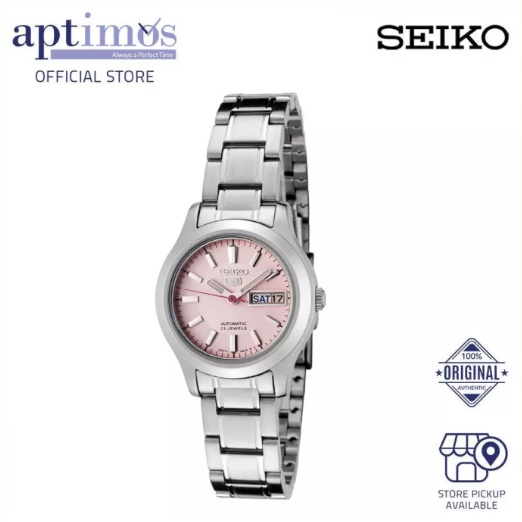 Aptimos Seiko 5 SYMD91K1 Pink Dial Ladies Automatic Watch