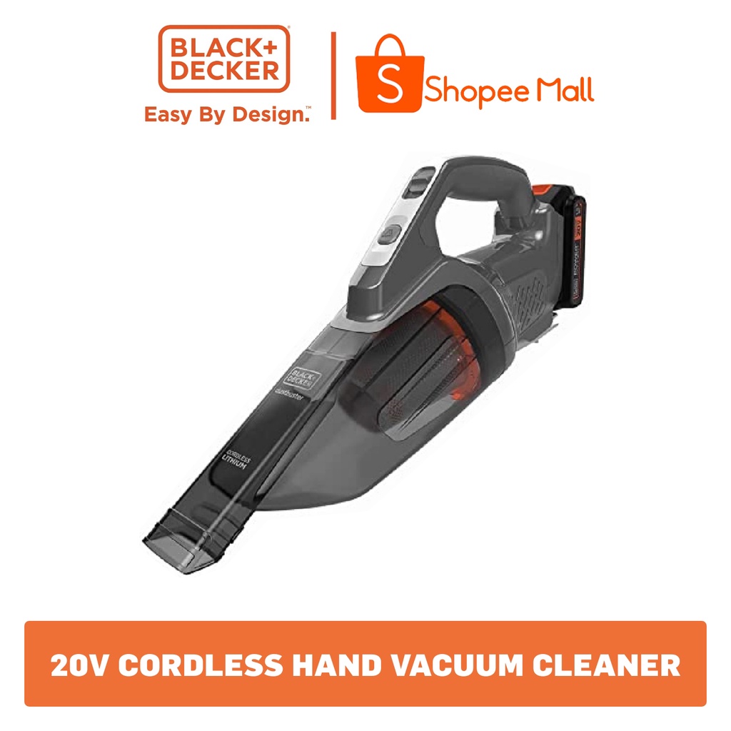 Black Decker 20V MAX Removable Battery Dustbuster 2AH BCHV001D1E