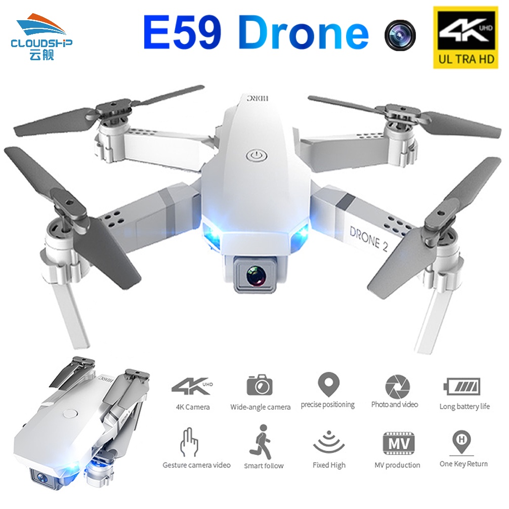 Parametre En smule ihærdige Mini Drone With 4K HD Camera Wifi FPV Remote Control Rc Quadcopter Aerial  Photography Foldable Drone Profesional Drone E59 | Shopee Singapore