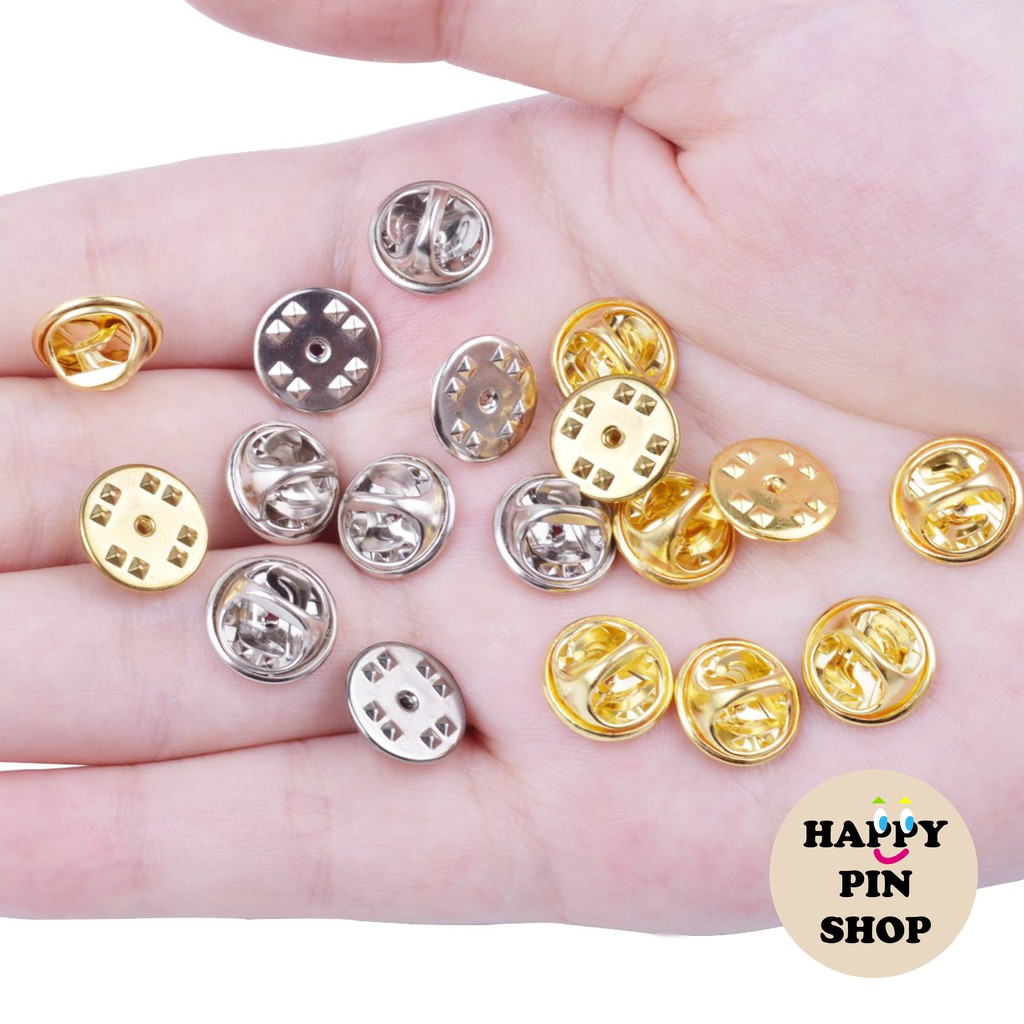 Butterfly Clutch Pin Backs Gold Color (10-Pcs)