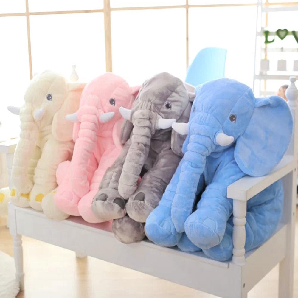 40cm Height Big Elephant Plush Toy Doll Children Sleeping Back