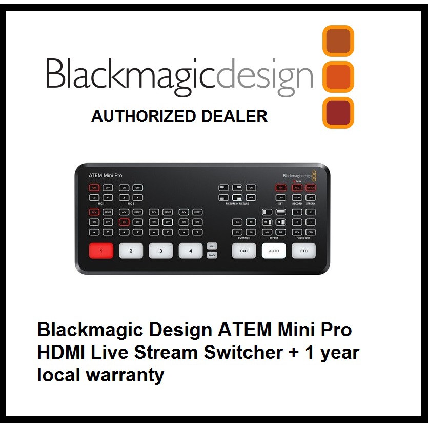 Blackmagic Design ATEM Mini Pro HDMI Live Stream Switcher 