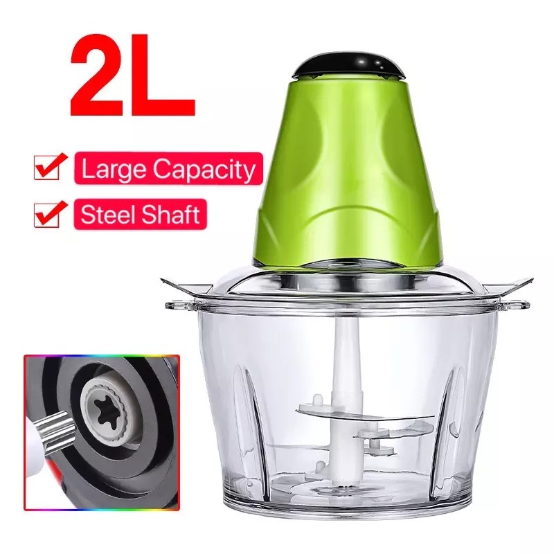 110V Electric Meat Grinder Household Stainless Steel Food Processor Vegetable  Chopper Shredder - 3L 