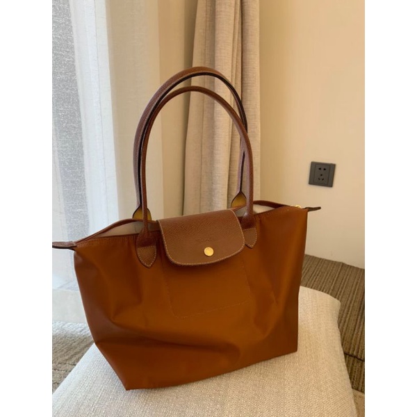 Longchamp camel discount tote