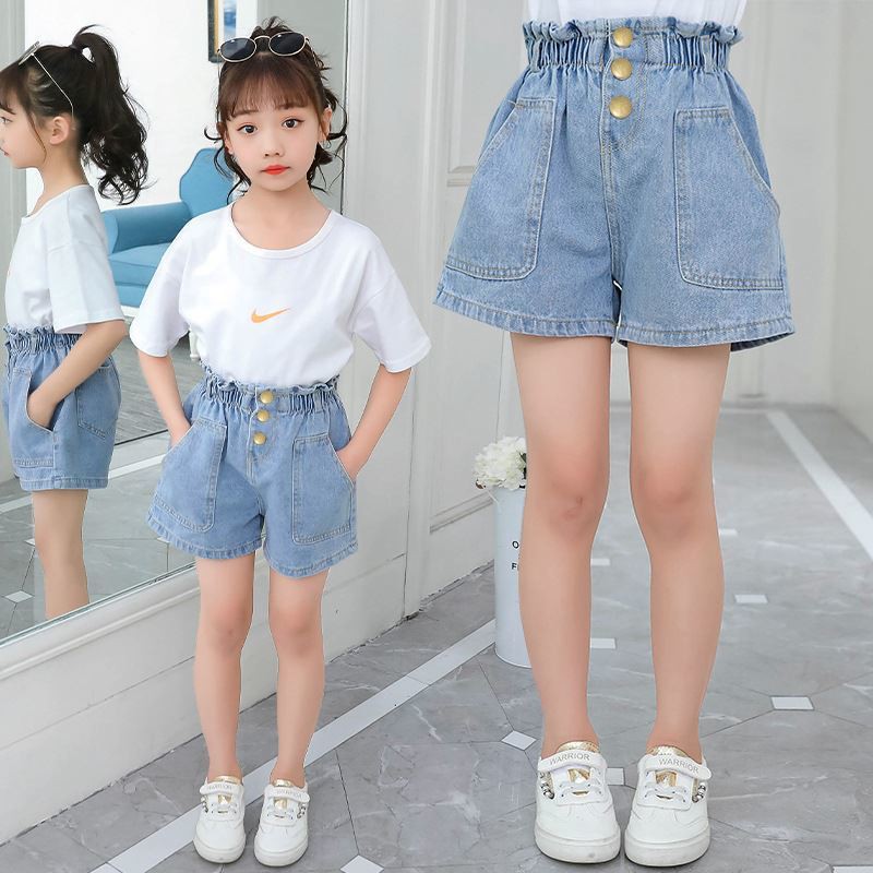 Girls stretch hot sale denim shorts