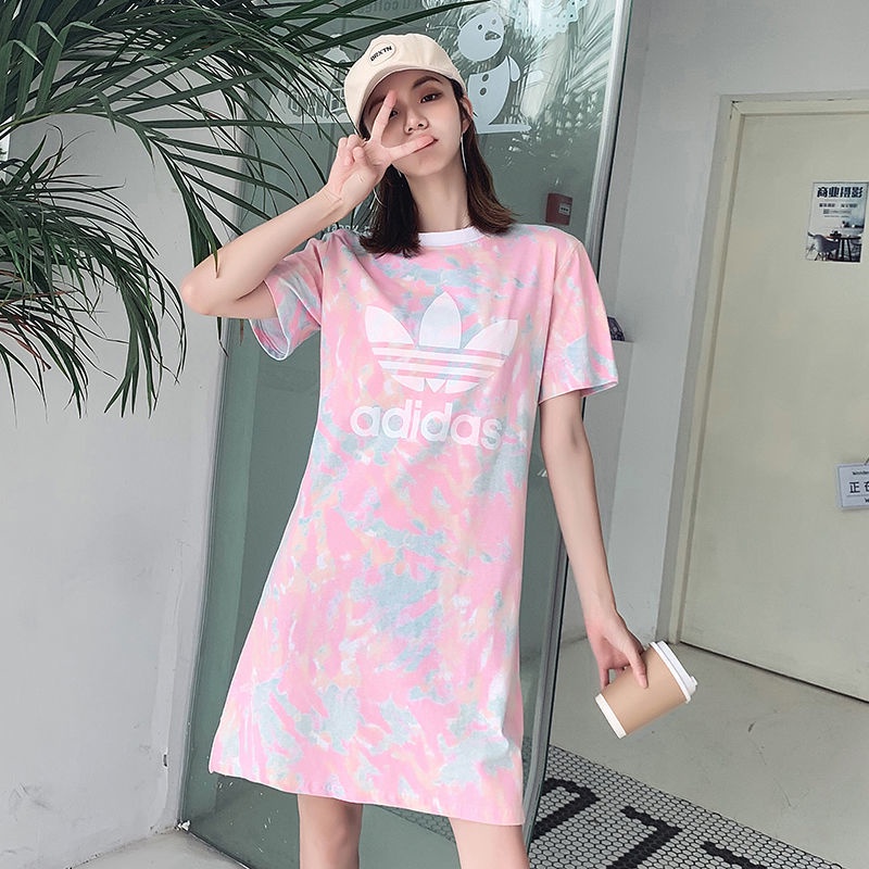 Adidas tie dye t best sale shirt dress