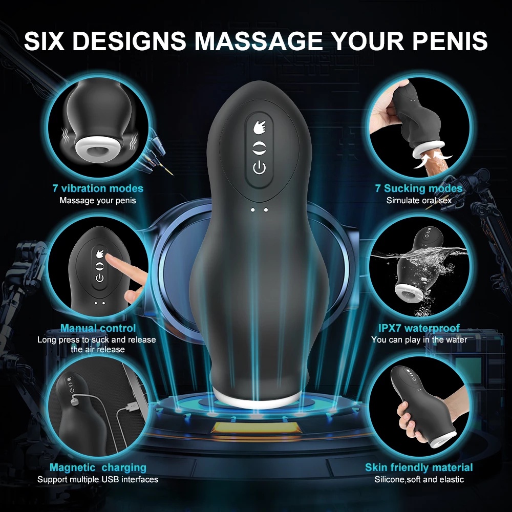 Masturbator for Men Automatic Sucking Male Machine Oral Vaginal Penis Vibrator  Sex Toy for Men Masturbation Cup Blowjobs | Shopee Singapore