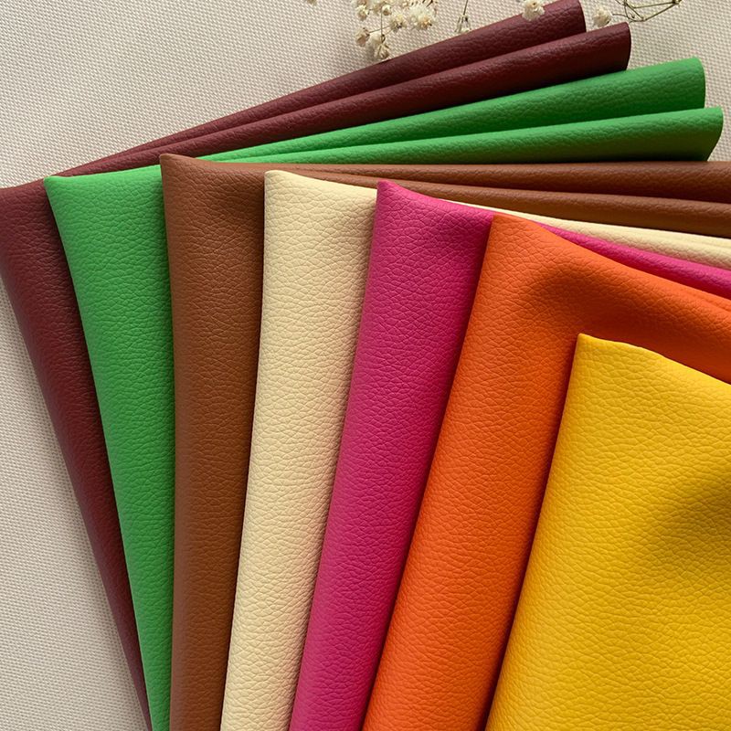 PVC Leather Systhetic Fabric Faux Leather Leatherette For Sewing Bag  Clothing Sofa Car Material DIY