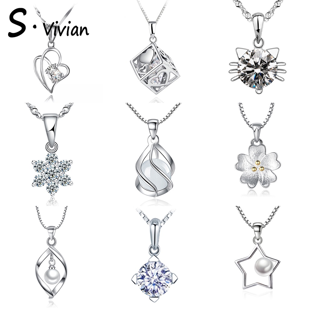 Pure silver hot sale pendant set