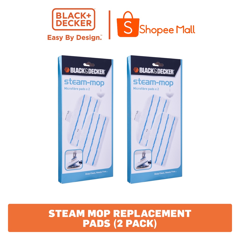 Black+Decker Steam-mop Replacement Pads (2 Pack) FSMP20-XJ