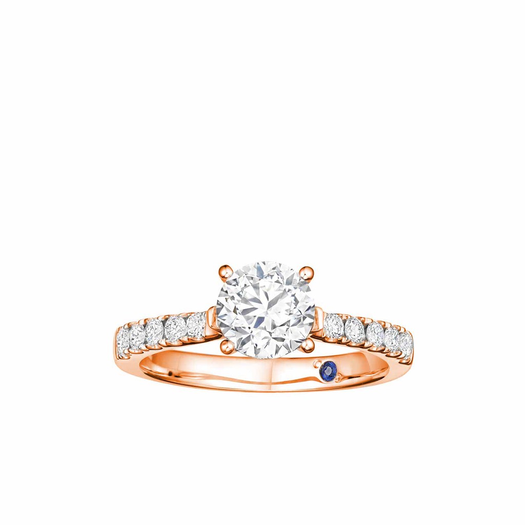 Gold diamond deals solitaire ring