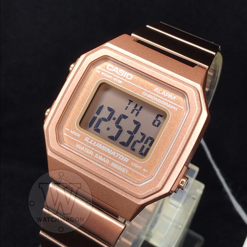 Casio vintage rose gold sale digital watch