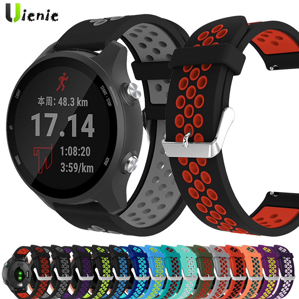 For Garmin Forerunner 245 645 Music Smart Watch Strap Sport