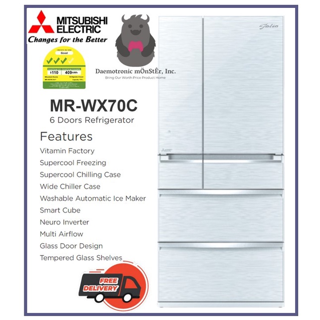 Mitsubishi deals fridge 743l