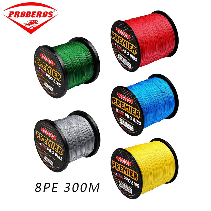 Proberos Power Pro Braided Fishing Line 300m x8 Stands PE Lines