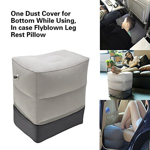 Inflatable Travel Pillow for Foot Rest with Dust Cover,Car