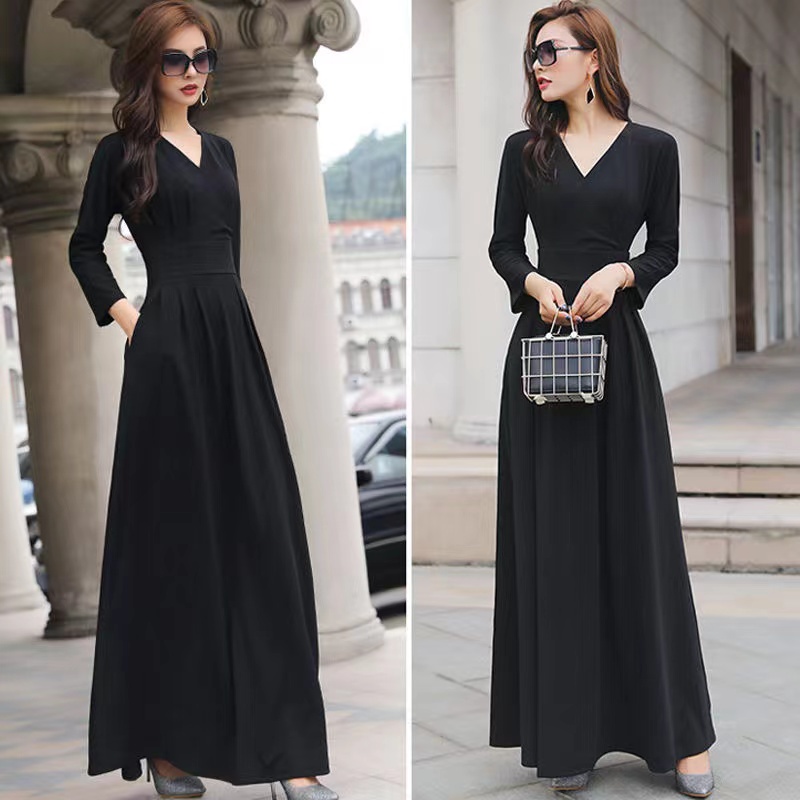 Elegant long sleeve evening dresses sale