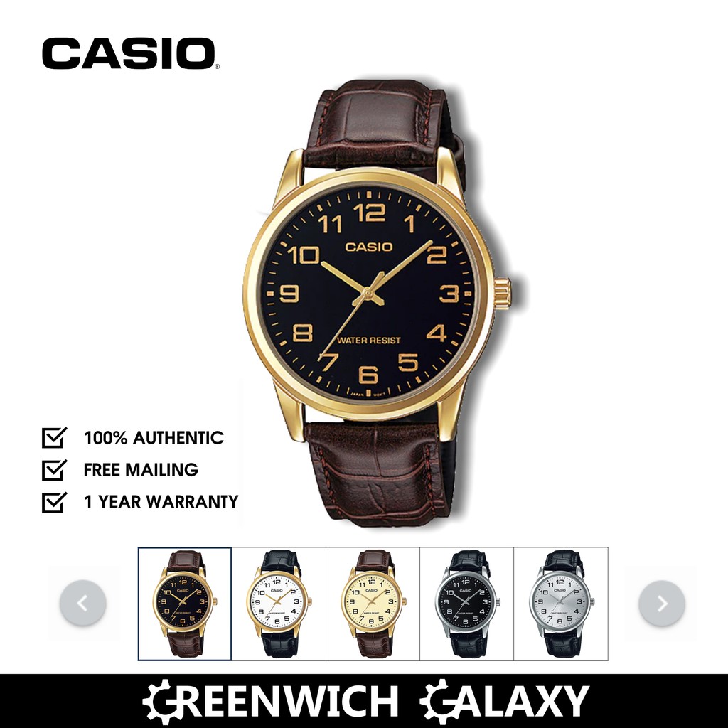 Casio Leather Dress Watch (MTP-V001 Series) | Shopee Singapore