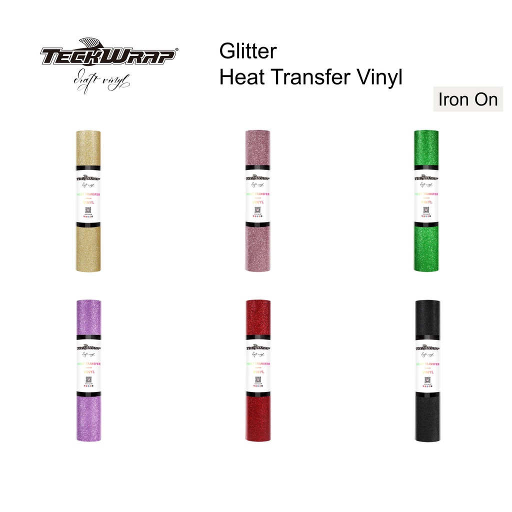Glitter Heat Transfer Vinyl (20x82ft)– TeckwrapCraft