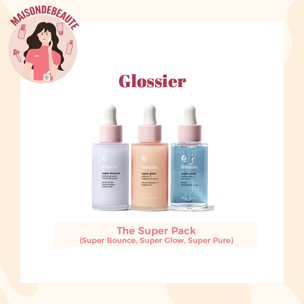 Glossier The Super Pack - Super Pure / Super Bounce / Super Glow Serum