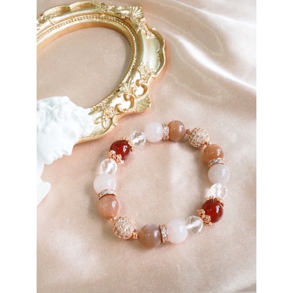 Quartz hot sale bead bracelet