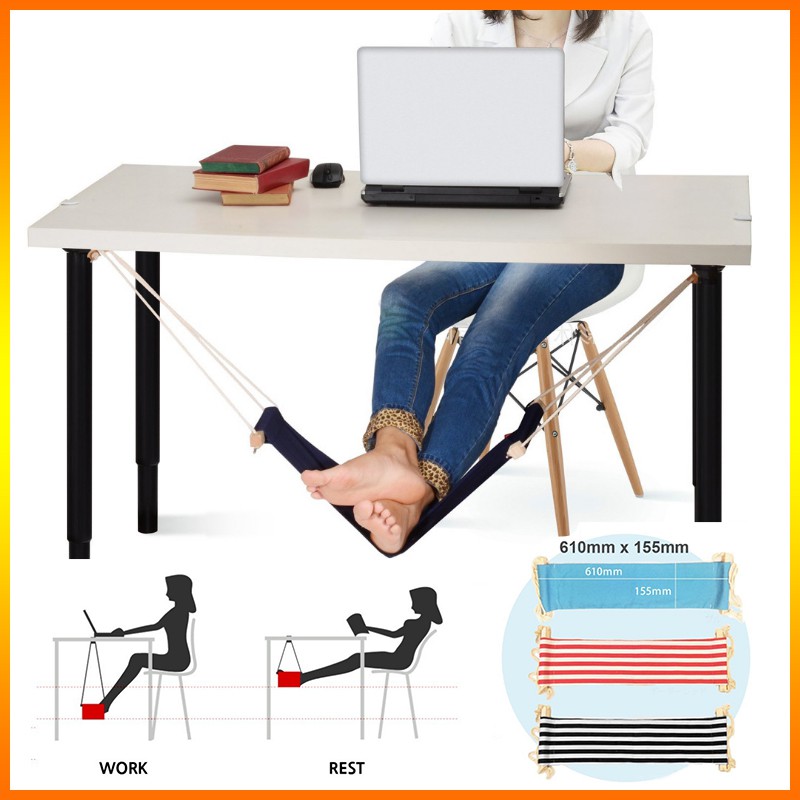 Portable Adjustable Office Desk Mini Foot Rest Hammock - China