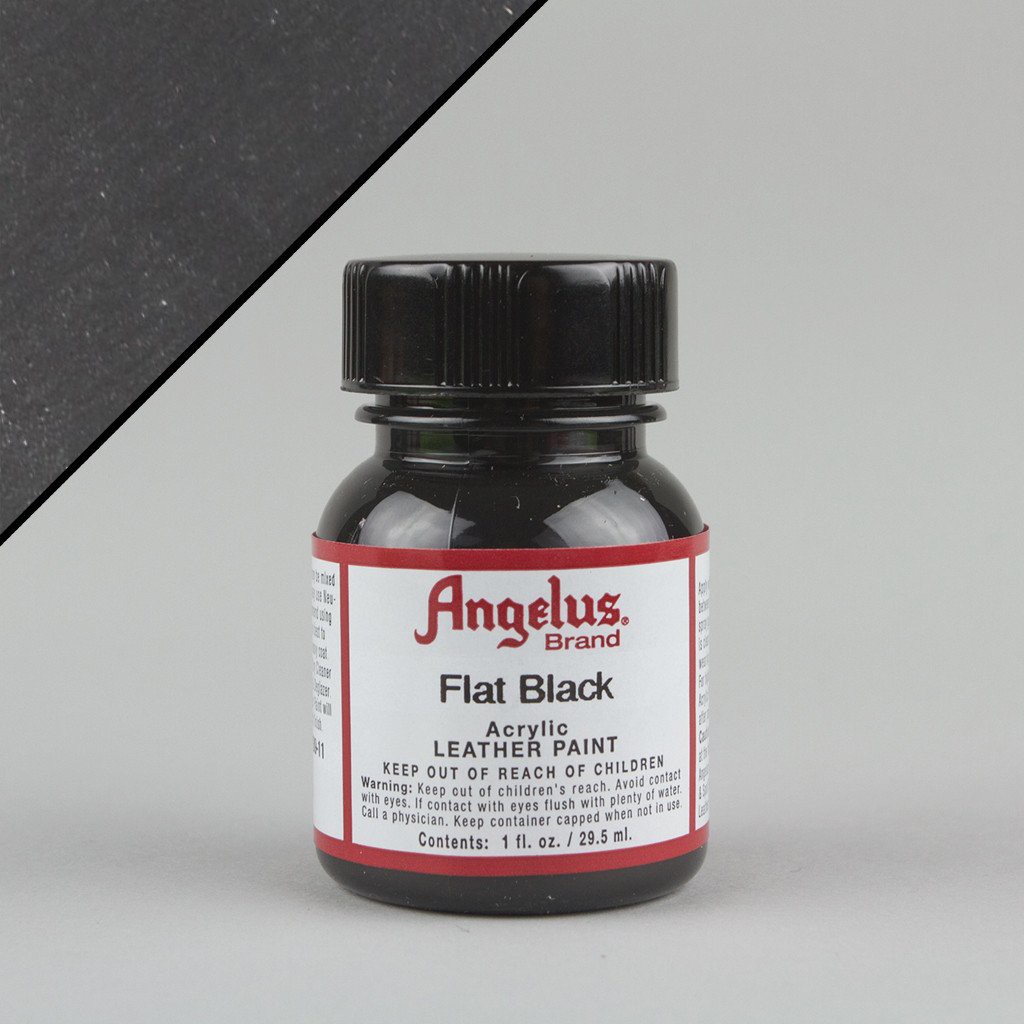 Angelus flat black hot sale leather paint