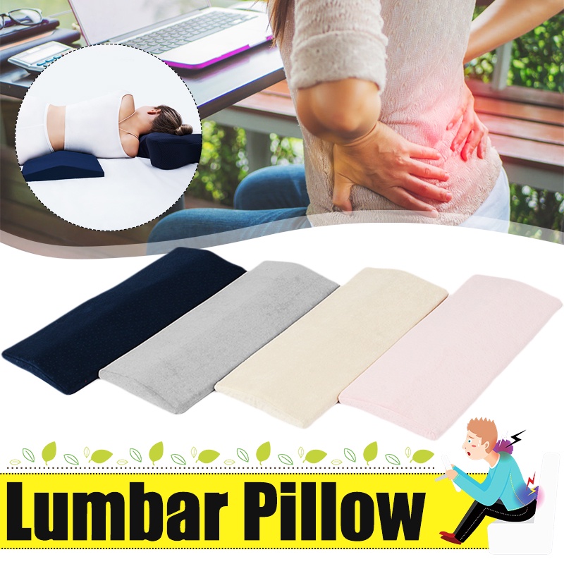 Lumbar Support Wedge Pillow Memory Foam Sleep Bed Cushion for Sleeping Lower Back Pad Pain Relief Ergonomic 60cm Shopee Singapore