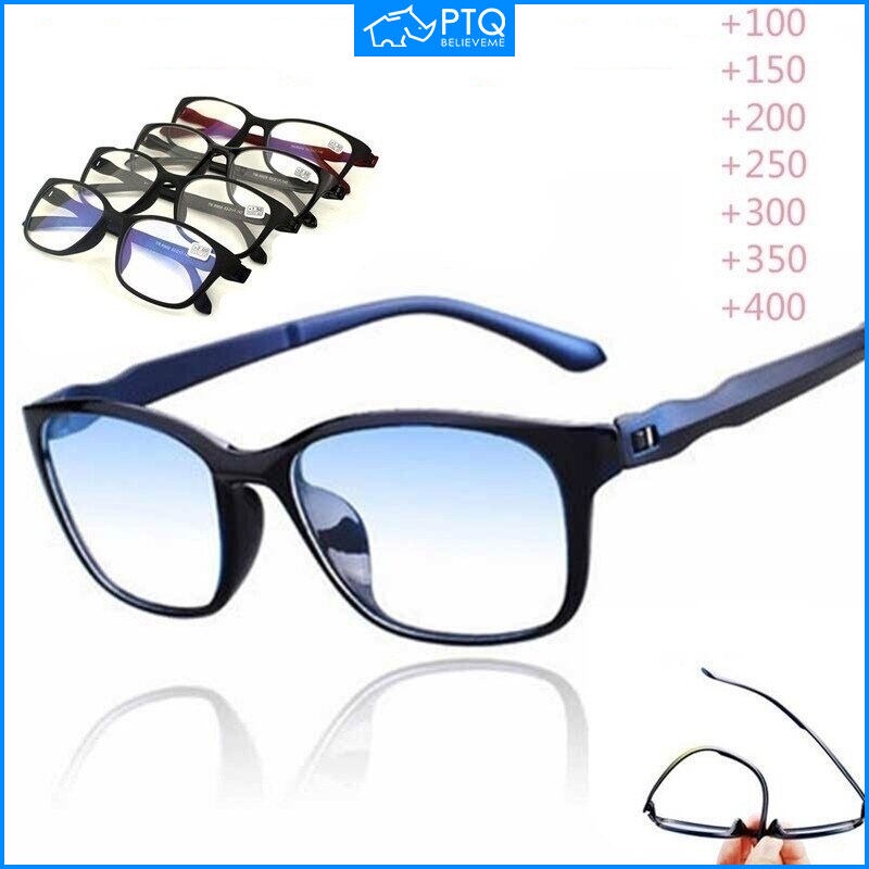 Scratch-Resistant Half Frame Crystal Lenses Men Sun Reading Glasses +1.0 ~  4.0 N