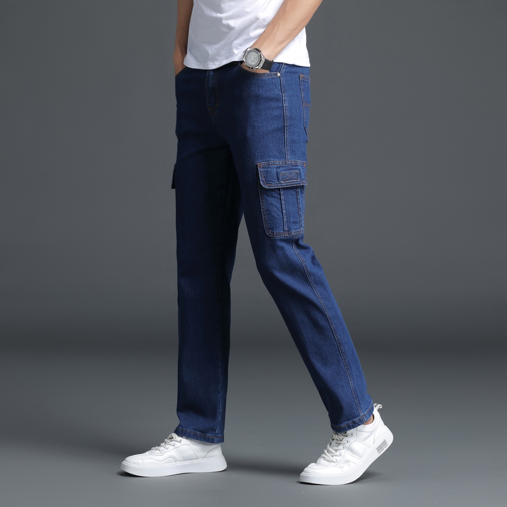 Mens jean cargo on sale pants