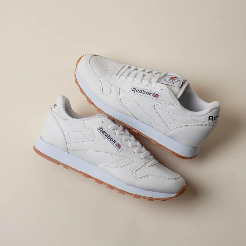 Reebok CLASSIC LEATHER WHITE Shopee Singapore