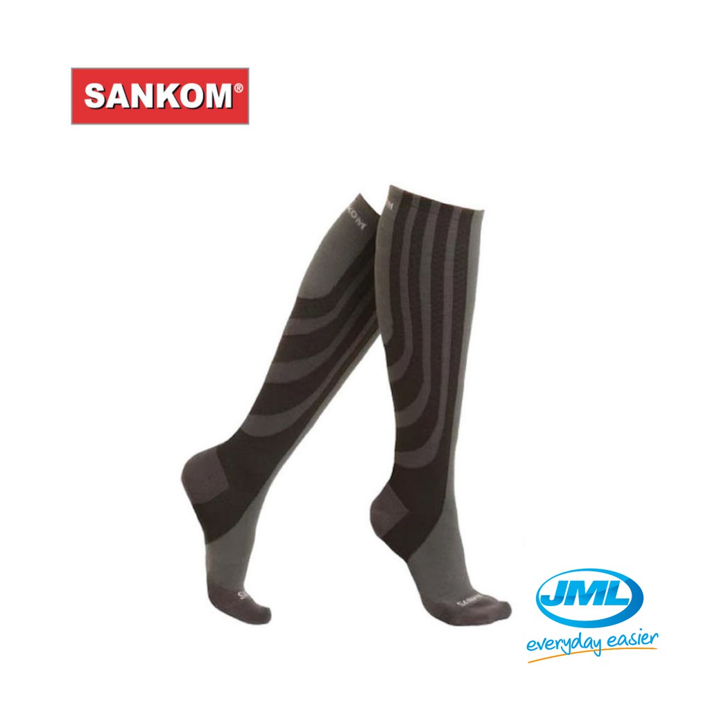 Sankom, Patent Active Compression Socks ( Black, L size), Make in  Switzerlan, Size : L