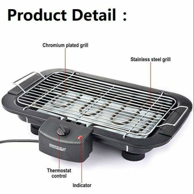 Electric stainless shop steel grill